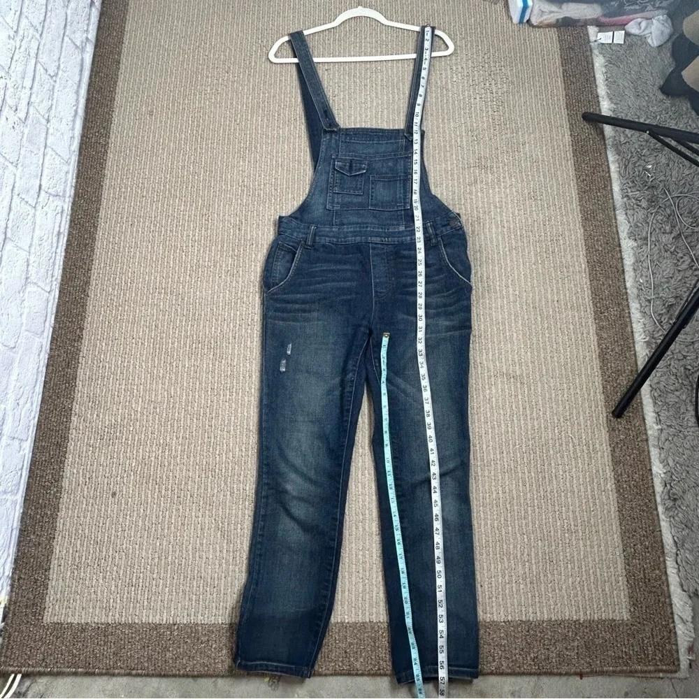 Free People Women's Sz 26 Distressed Backless Denim Overalls